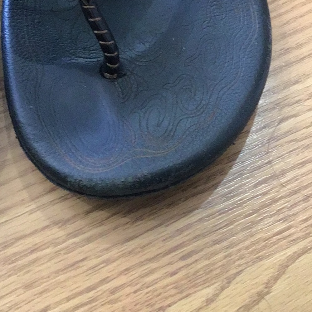 OluKai Black and Brown Men's Sandals - Picture 7 of 7